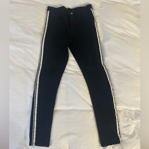 Black Zara Jeans with White Stripes